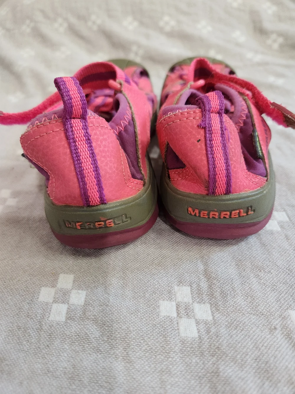 MERRELL Little Girls Pink Hydro Sport Sandals Size 1